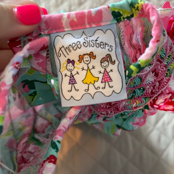 12M Smocked Floral Bubble - Picture 3 of 4